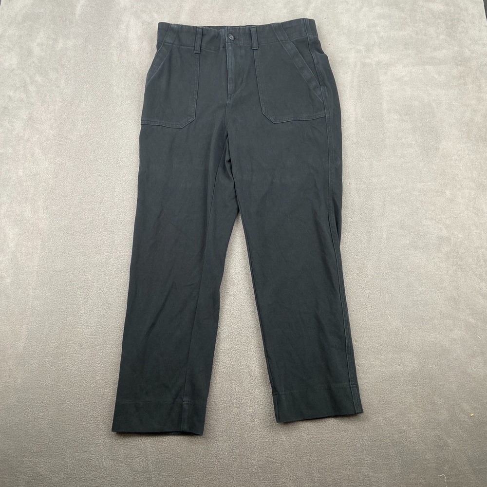 32 Degrees Cool Pants Womens Small Black Patch Pockets Regular Fit Straight Leg